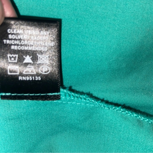 Lafayette 148 New York Green Wrap Dress Womens Size 4 Stretch Career Office - Picture 10 of 11